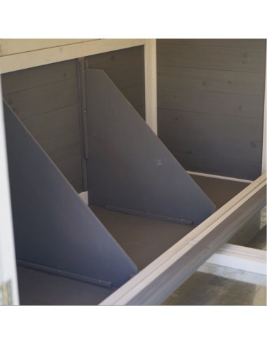 Poulailler Huguette l.128 x l.20,83 x H. 183 cm - Pour 6-8 poules  Poulailler