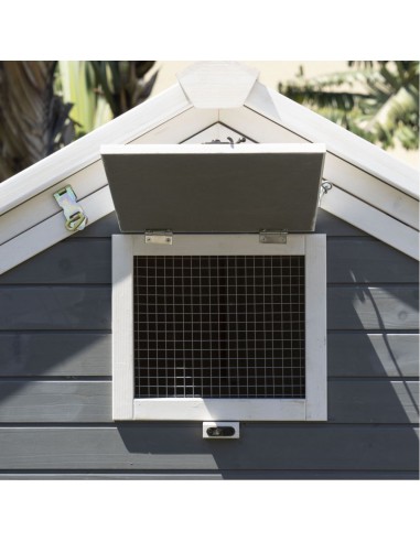 Poulailler Huguette l.128 x l.20,83 x H. 183 cm - Pour 6-8 poules  Poulailler