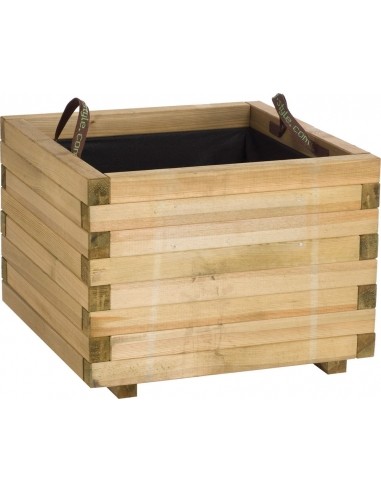 Bac carré Baroque 50 Forest Style Pot et bac en bois carré