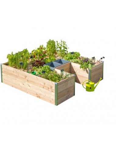 Potager Keyhole Garden grand modèle L.175 x l.170 x H.48 cm  Carrés potager en bois