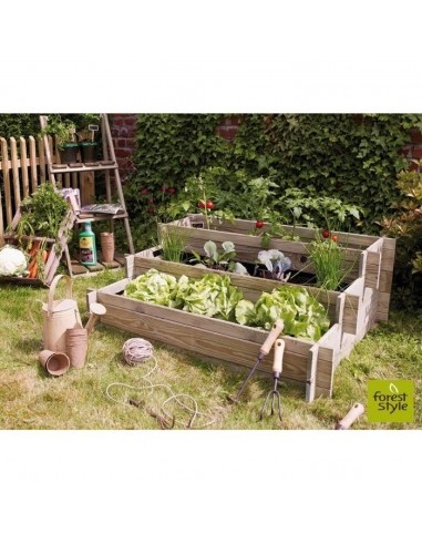 Carré potager escalier Angélique 100x80x40cm Forest Style Carrés potager en bois
