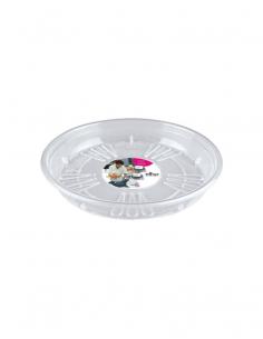 Soucoupe ronde transparente 16 Elho Soucoupe pour pot et bac en plastique