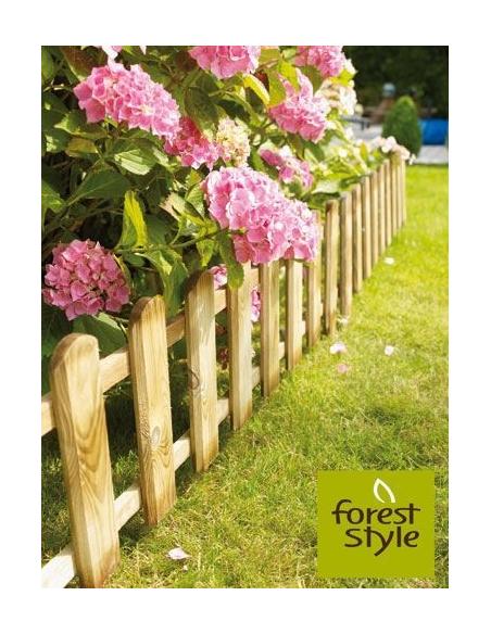 Bordure en bois Panorama L.114 x H.28/45 cm Forest Style Bordures