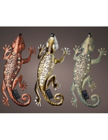 Lézard Décoration Lumineuse Solaire Murale H.51cm - Kaemingk Kaemingk Guirlande, lanterne et objet décoratif