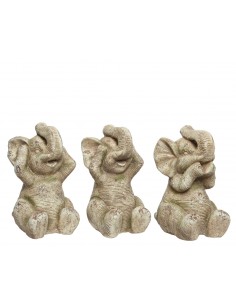 Statue Eléphant de la Sagesse en Polymagnesium H.40cm - Kaemingk Kaemingk Statue 2