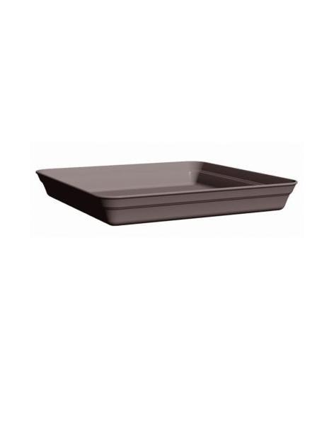 Soucoupe carré pour pot Roméo 25 - Taupe Poétic Jardin Soucoupe pour pot et bac en plastique