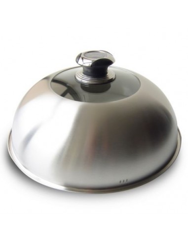 Cloche de Cuisson en Inox avec Thermomètre Ø33cm - Le Marquier Le Marquier Accessoires barbecue et plancha