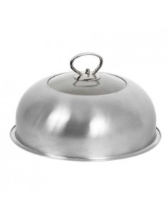 Cloche de Cuisson Vitrée en Inox Ø28cm - Le Marquier Le Marquier Accessoires barbecue et plancha