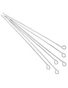 Lot de 6 Pics à Brochette en Inox l.40cm - Somagic SOMAGIC Accessoires barbecue et plancha