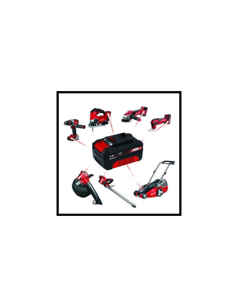 Chargeur de Batterie Power-X-Change + Batterie 4.0Ah - Einhell Einhell Accessoires et entretien