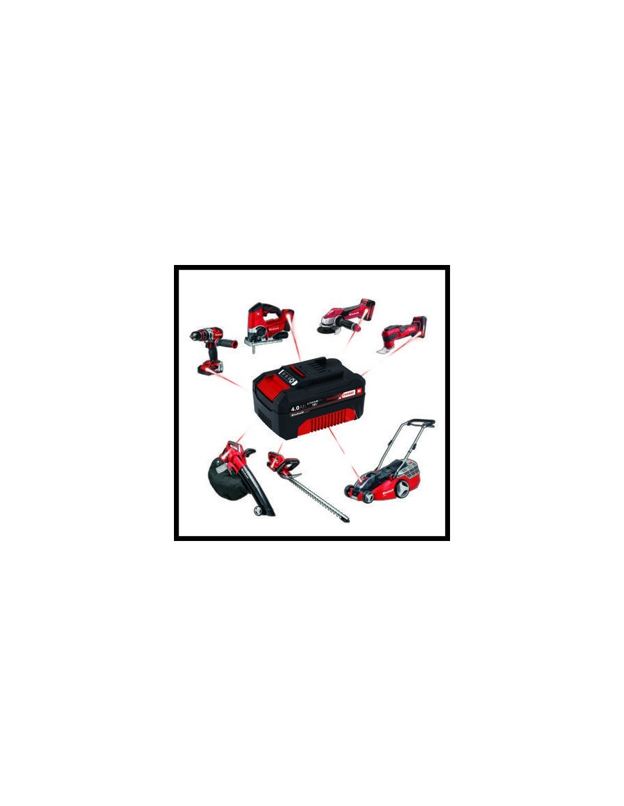 Chargeur de Batterie Power-X-Change + Batterie 4.0Ah - Einhell Einhell Accessoires et entretien