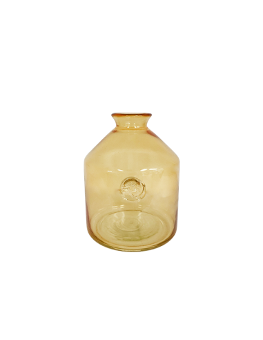 Vase en verre jaune - jardiland Jardiland Vase et verrie