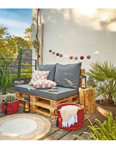 Panier en corde de coton - Jardiland Jardiland Panier et sac de rangement