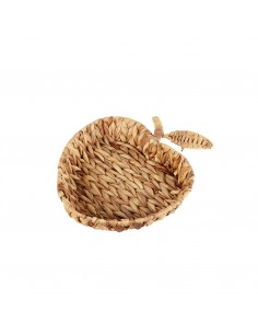 Plateau "Pomme" en jacinthe d'eau - Jardiland Jardiland Panier et sac de rangement
