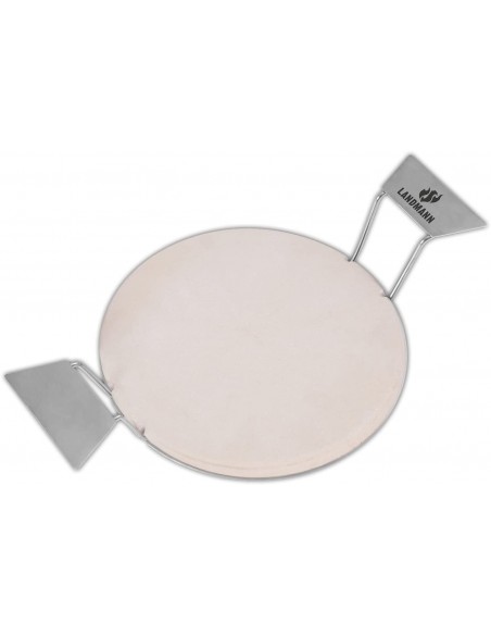 Pierre à Pizza Ø30 cm + Insert en Inox - Landmann Landmann Accessoires barbecue et plancha