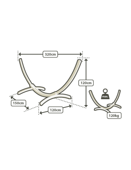 Support pour hamacs ELIPSO - La Siesta La Siesta Hamac