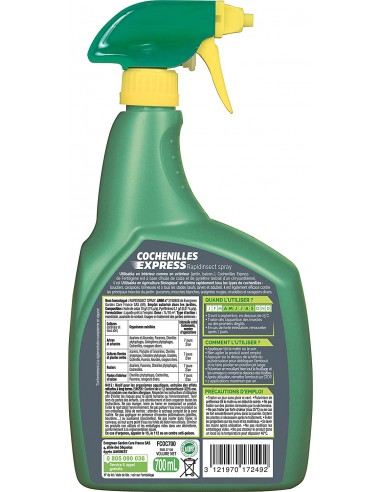 Insecticide Biologique contre les Cochenilles Express 700ml - Fertiligène Fertiligène Insecticide naturel