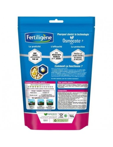 Engrais Osmocote pour Rosiers & Arbustes à Fleurs 700g - Fertiligène Fertiligène Engrais Spécifique de synthèse