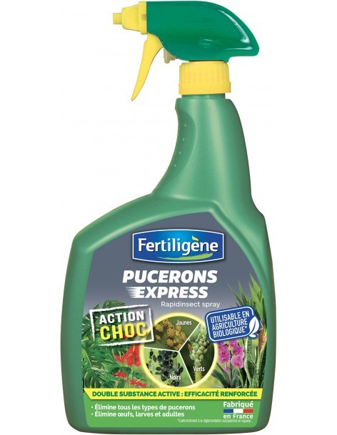 Insecticide Biologique contre les Pucerons Express 700ml - Fertiligène Fertiligène Insecticide naturel