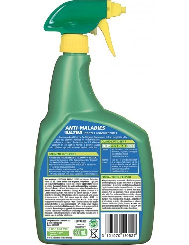 Anti-Maladies pour Plantes Ornementales Ultra 800ml - Fertiligène Fertiligène Soin des plantes