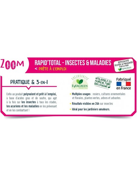 Traitement Total Biologique Universel 800ml - Fertiligène Fertiligène Soin des plantes