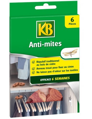 Répulsif pour Mites au Cèdre X 6 - KB KB Répulsif naturel