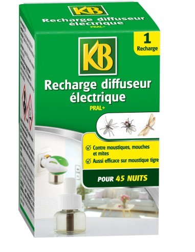 Recharge pour Diffuseur Insecticide Electrique Polyvalent 35ml - KB KB Anti-nuisible