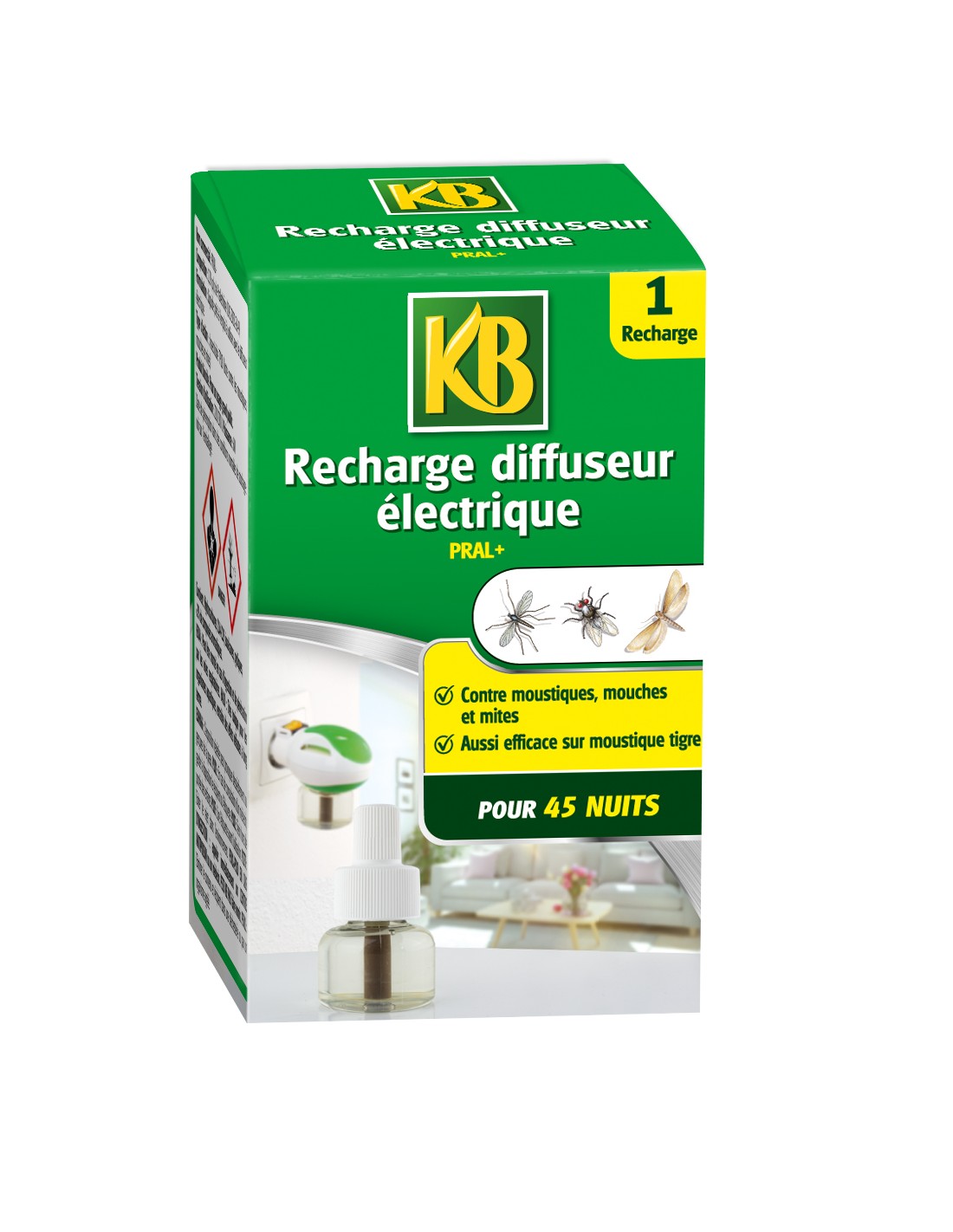 Recharge pour diffuseur électrique anti-moustiques