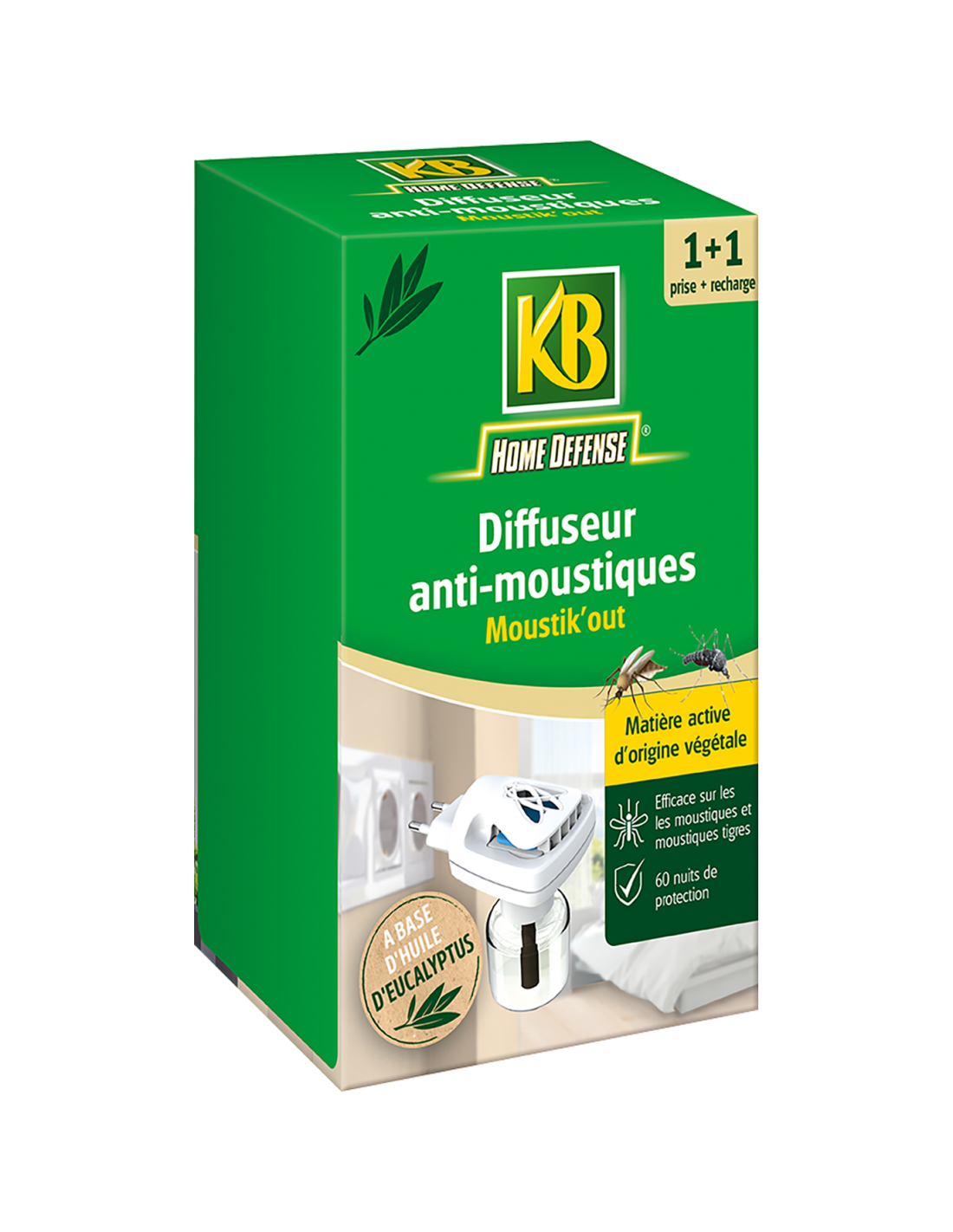Diffuseur Insecticide Electrique Anti-Moustiques + Recharge de 46ml - KB