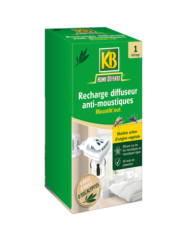 Recharge pour Diffuseur Insecticide Electrique Anti-Moustiques 46ml - KB KB Anti-nuisible