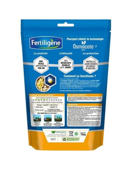 Engrais Osmocote pour Agrumes & Plantes Méditerranéenne 700g - Fertiligène Fertiligène Engrais Spécifique de synthèse