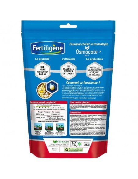 Engrais Osmocote pour Plantes Fleuries 700G - Fertiligène Fertiligène Engrais Spécifique de synthèse