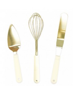 Coffret de 3 ustensiles à pâtisserie dorés - SCRAPCOOKING ScrapCooking Moule & Ustensile à pâtisserie 2