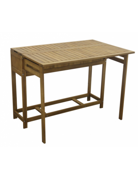 Table balcon Jarod avec jardinière L.30/66 x l.100 x H.75 cm - ECLOZ ECLOZ Table de jardin