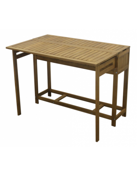 Table balcon Jarod avec jardinière L.30/66 x l.100 x H.75 cm - ECLOZ ECLOZ Table de jardin