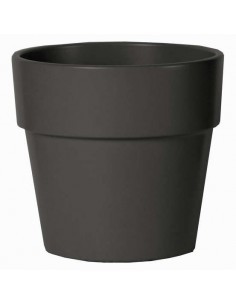 Pot Calima en céramique Anthracite - NDT NDT Pot et bac émaillé rond