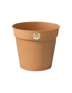 Pot Green Basics Marron - Elho Elho Pot et bac en plastique rond