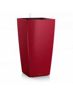 Pot à Réserve d'eau Cubico Rouge - LECHUZA Lechuza Pot et bac en plastique carré