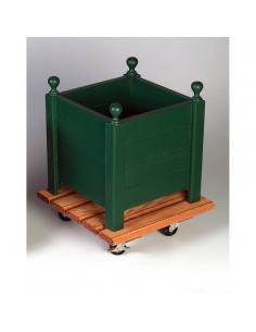 Roul'bac carré 40 Jardifer Roule plante et supports pot à roulettes