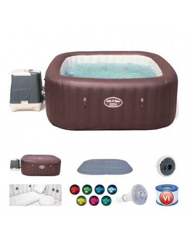 Spa carré Maldives - Hydrojet - Lay-z-Spa BestWay Spas gonflables