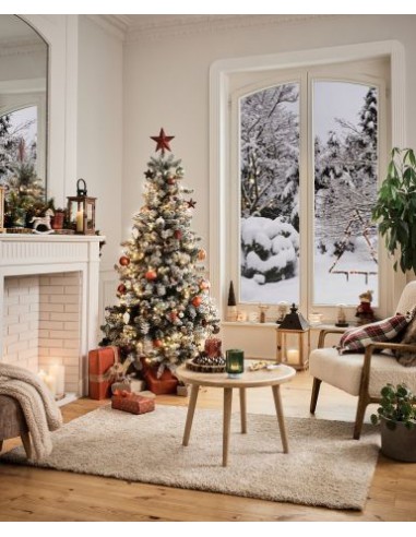 Sapin Artificiel Millington Floqué Blanc  Sapin