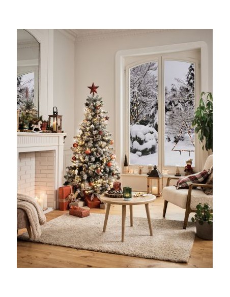 Sapin Artificiel Millington Floqué Blanc  Sapin