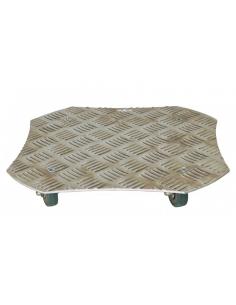 Support "Grand Carré" 4 roulettes Louis Moulin Roule plante et supports pot à roulettes