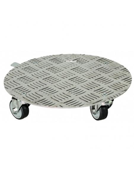 Support "Rond" 4 roulettes Louis Moulin Roule plante et supports pot à roulettes