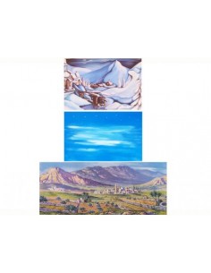 Assortiment fond de paysage pour crèche Oliver Crèches