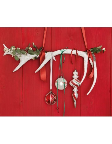 Pack de 2 Suspensions "Sucre" en verre H.24cm Kaemingk Décoration Noël Tradition