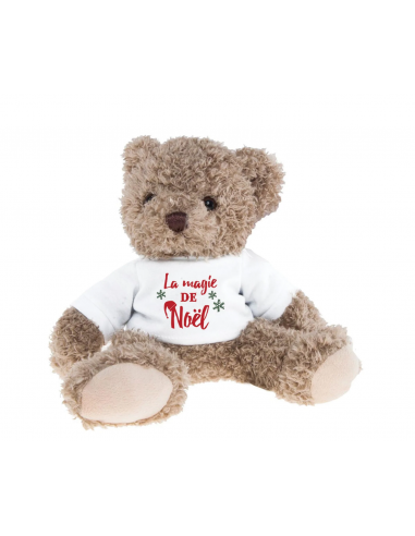 Peluche ourson avec T-shirt H.25cm  Peluches