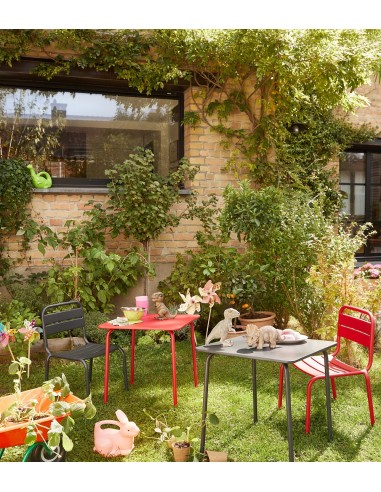 Table Lutin Rouge - Jardiland Jardiland Table et chaise de jardin pour enfant