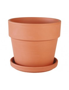 Pot Calimat Ø28 cm + soucoupe Ø 26 cm - NDT NDT Pot et bac en terre cuite rond 2