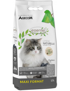Litière naturelle au charbon - 15L  Litières